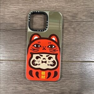Casetify Red and Black Cat Design Phone Case